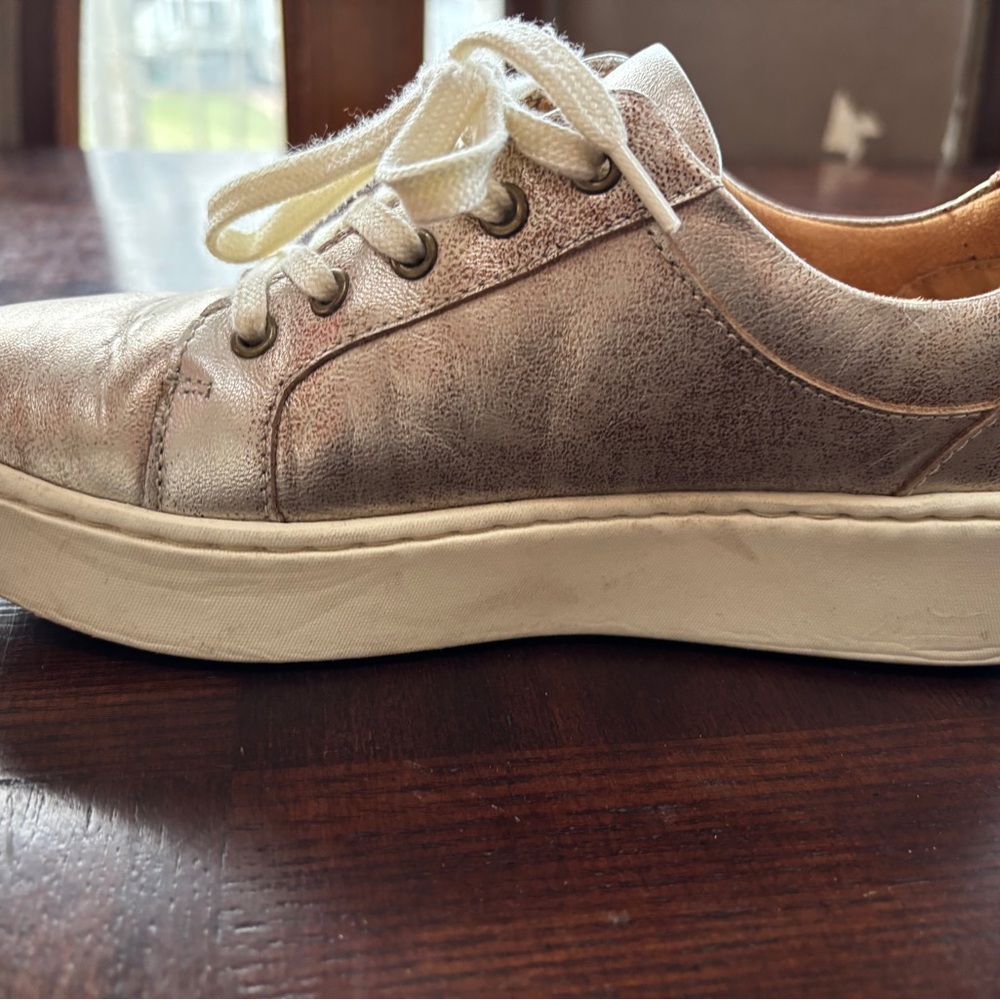 Born Women's Metallic Cream Sneakers - Picture 3 of 7